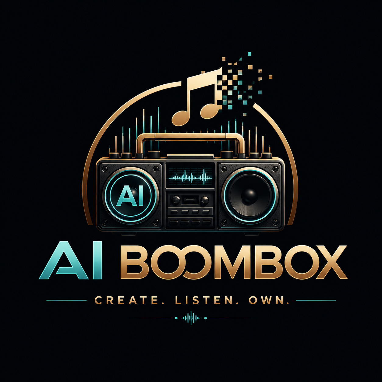 AI BOOMBOX MUSIC logo